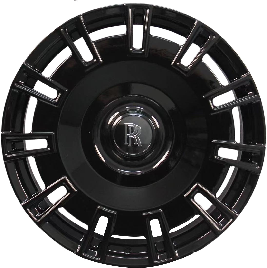 22" Rolls Royce Ghost Cullinan Phantom Forged Staggered Gloss Black Style 19 Wheels & Rims