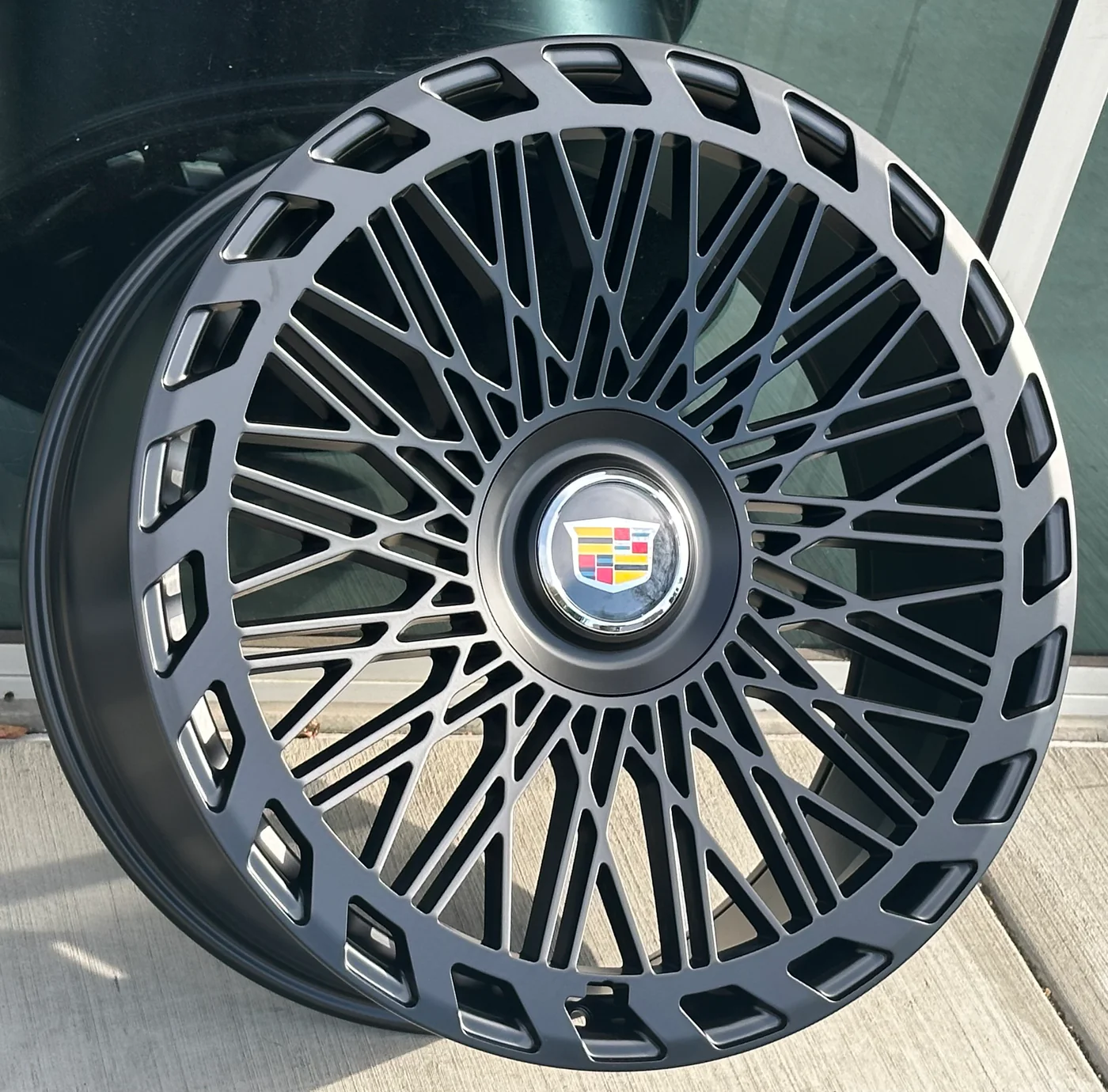 24" Cadillac Escalade Platinum SUV ESV EXT Satin Black Wheels & Rims