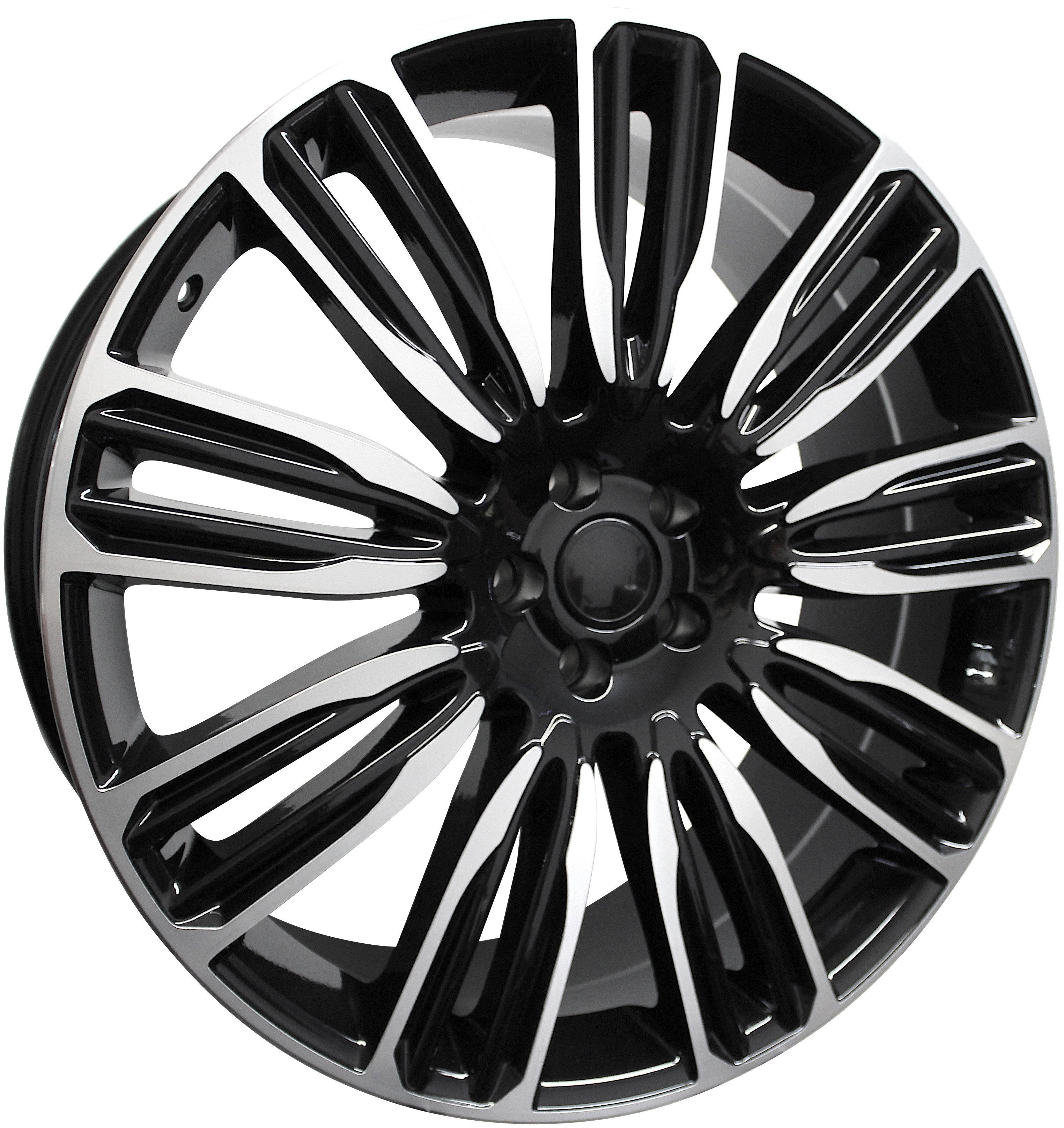 24" Range Rover Full Size / Sport / Defender Autobiography Black Machined Wheels & Rims