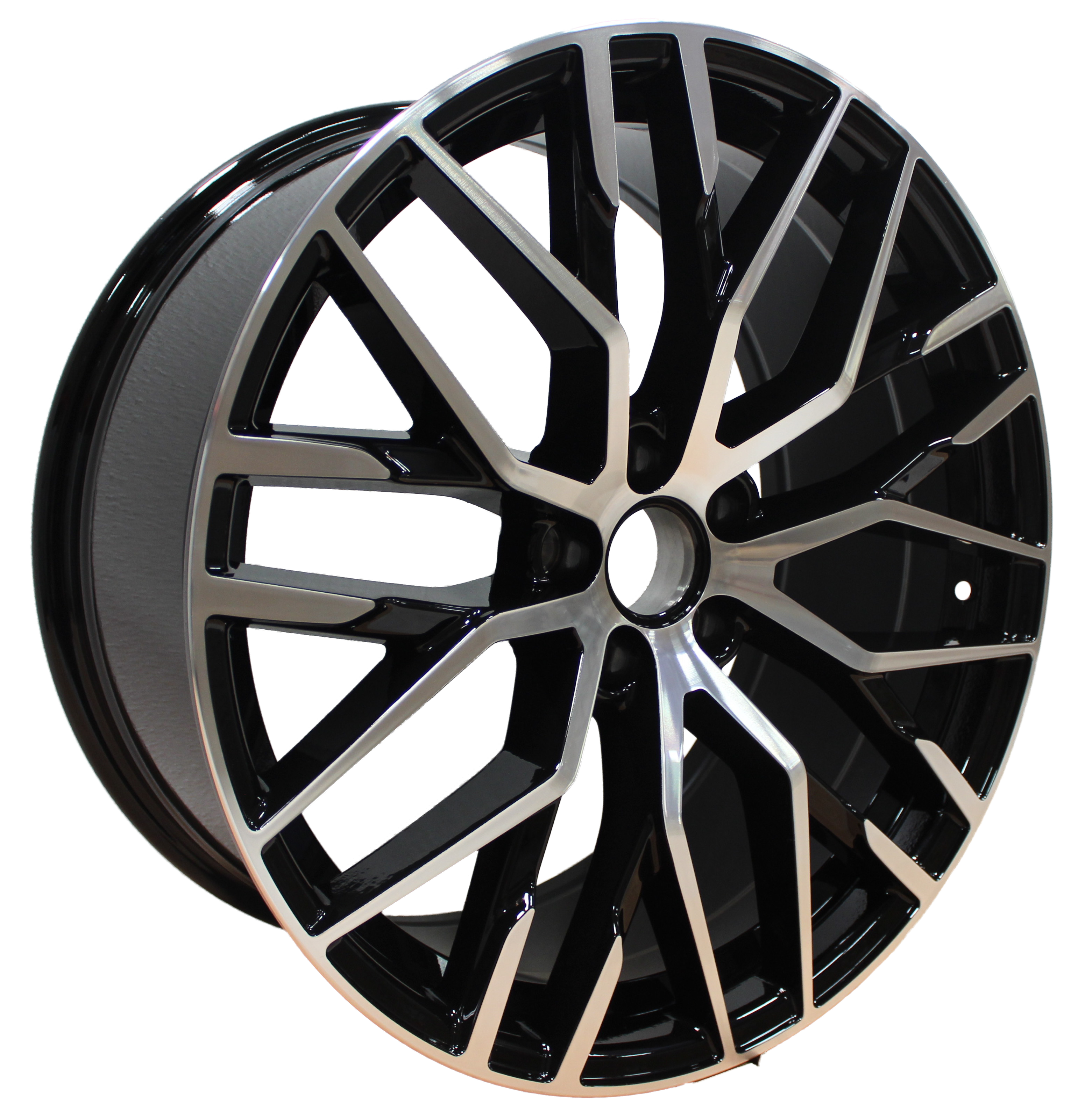 21 INCH RIMS AUDI S LINE R8 STYLE Q3 QS3 Q5 SQ5 Q7 SQ7 MESH MACHINED BLACK WHEELS