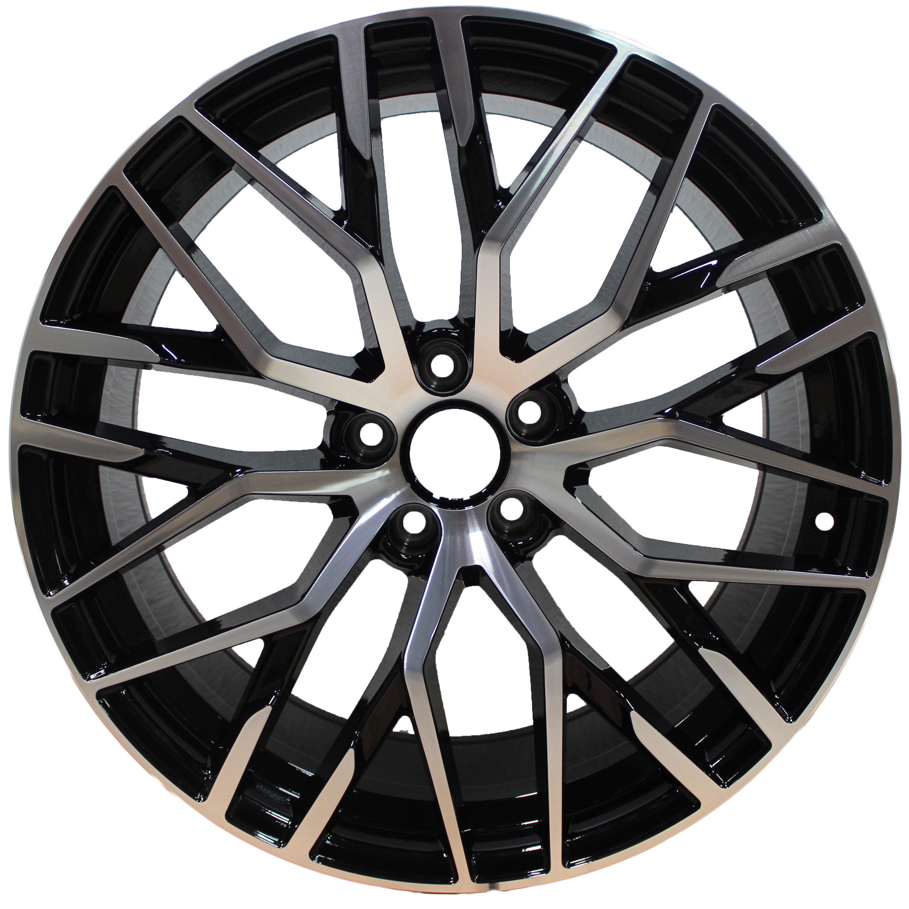 20" Audi Q3 Q5 Q7 A4 A5 A6 A7 A8 S4 S5 S6 S7 S8 RS-Style Black Machined Wheels & Rims