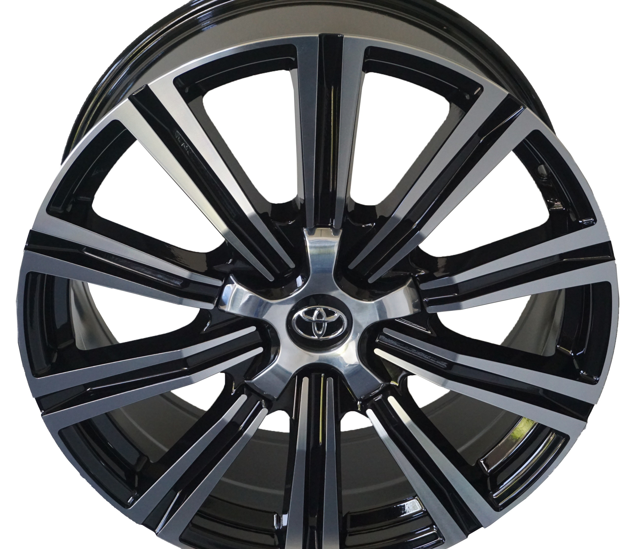 20" Toyota Tundra Sequoia Land Cruiser Lexus LX Black Machined Wheels & Rims