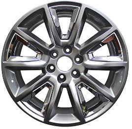 22" Chevy GMC Tahoe Yukon Sierra Silverado Suburban Hyper Silver Chrome Insert Wheels & Rims