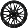 21" Porsche Macan S GTS Turbo Staggered Gloss Black Mesh Wheels & Rims
