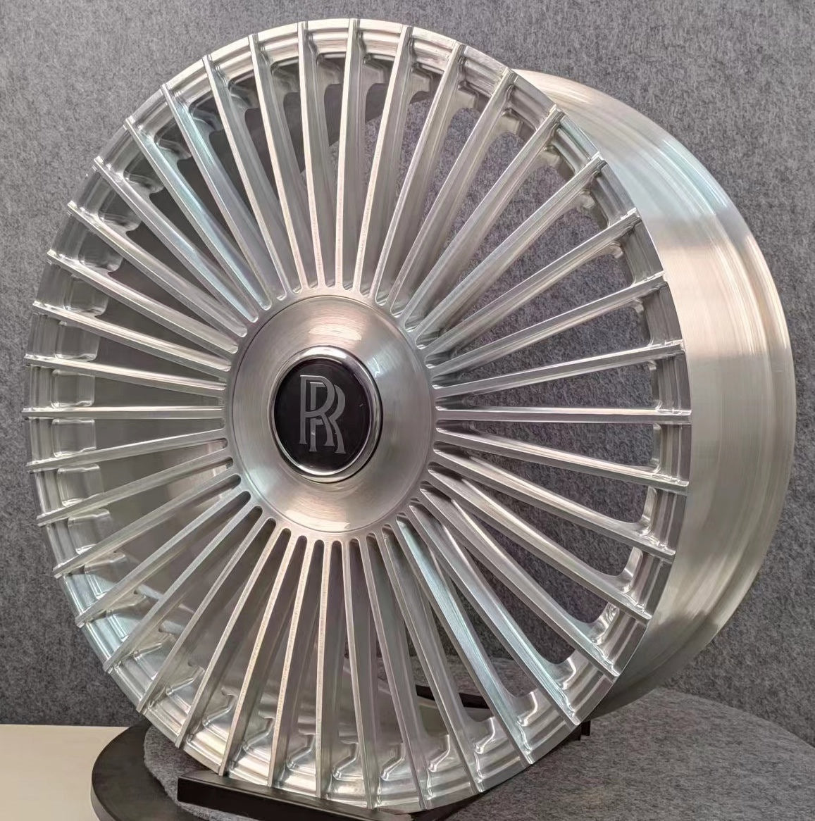 22" Rolls Royce Ghost Wraith Phantom Forged Staggered Silver Brushed Wheels & Rims