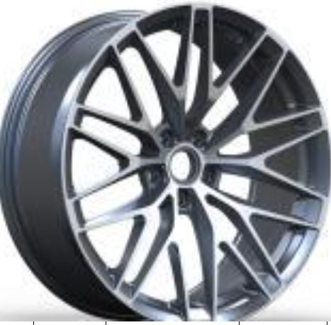 20" Porsche Macan Staggered Black Machined Style 28 Wheels