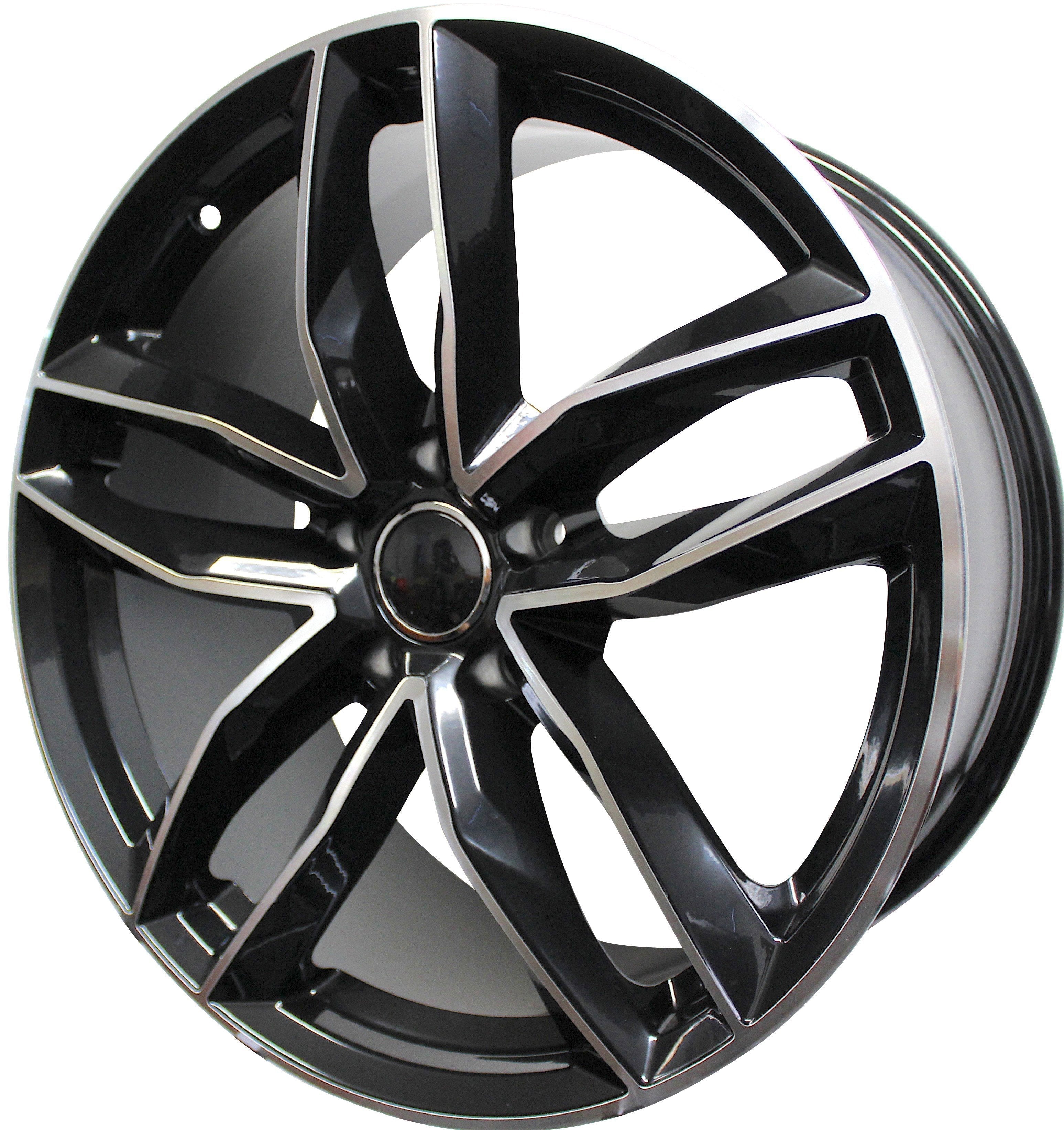 21" Audi Q5 Q7 A5 A6 A7 A8 Black Machined Wheels & Rims