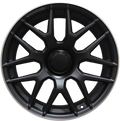 19" Mercedes S-Class CL Staggered Matte Black Machined Lip Wheels & Rims