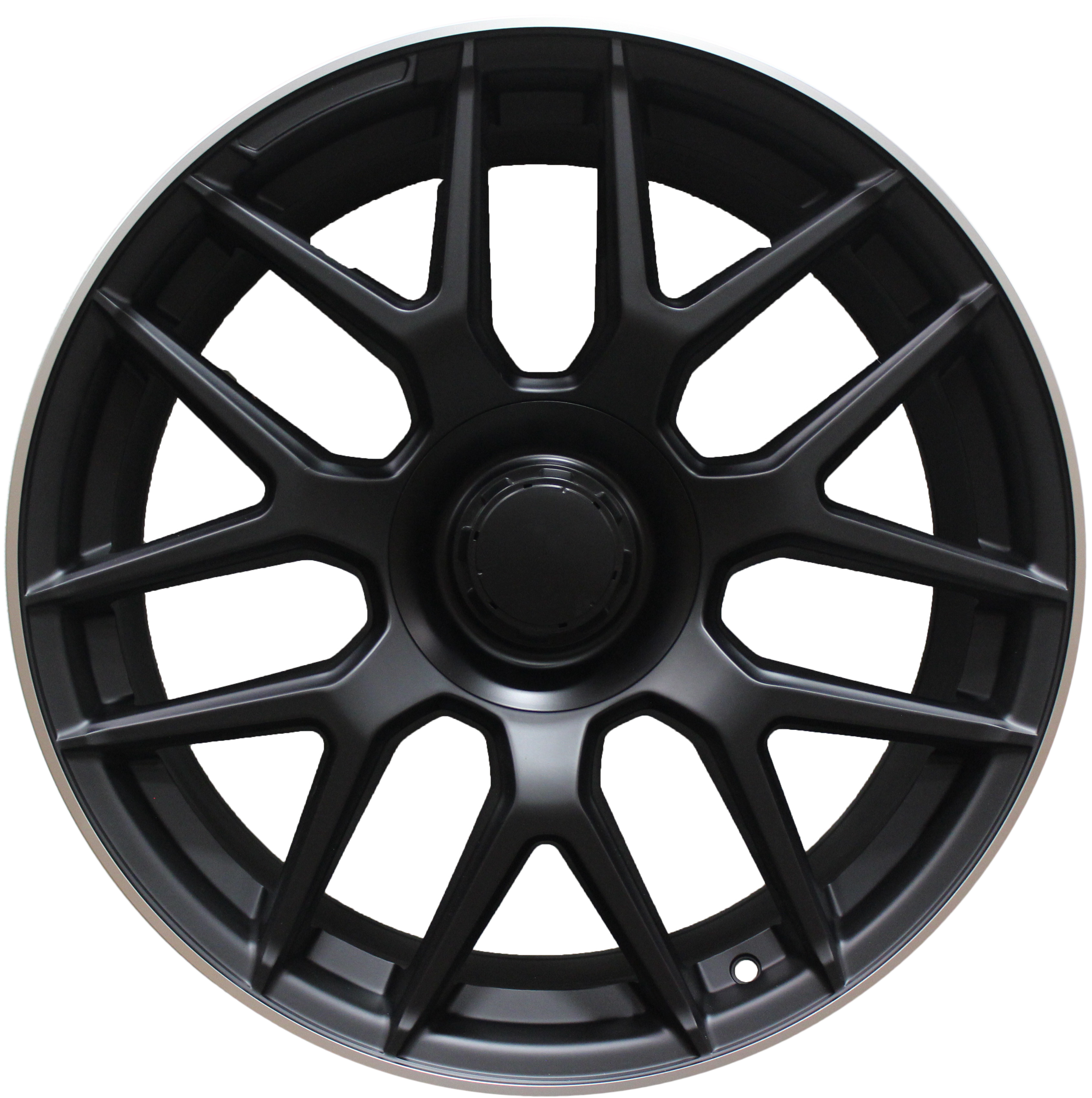 19" Mercedes S-Class CL Staggered Matte Black Machined Lip Wheels & Rims