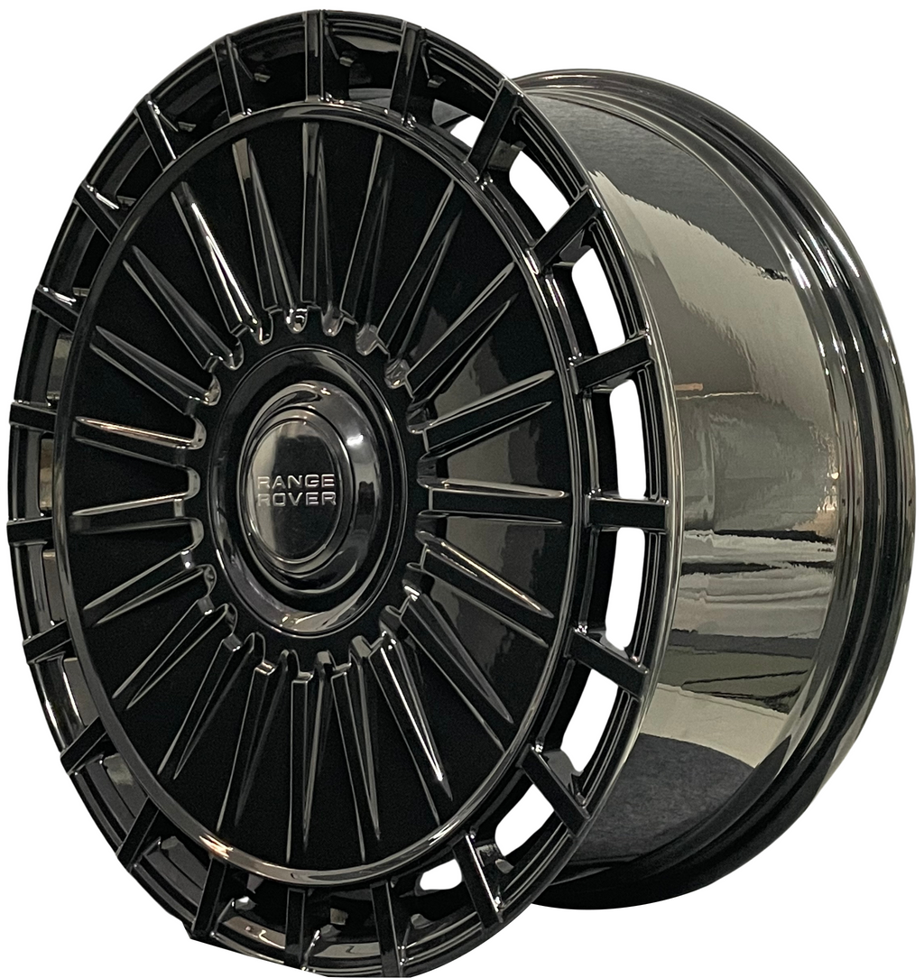 24" Range Rover HSE Sport SV P360 P400 P460 Monoblock Forged Gloss Black Style 39 Wheels & Rims
