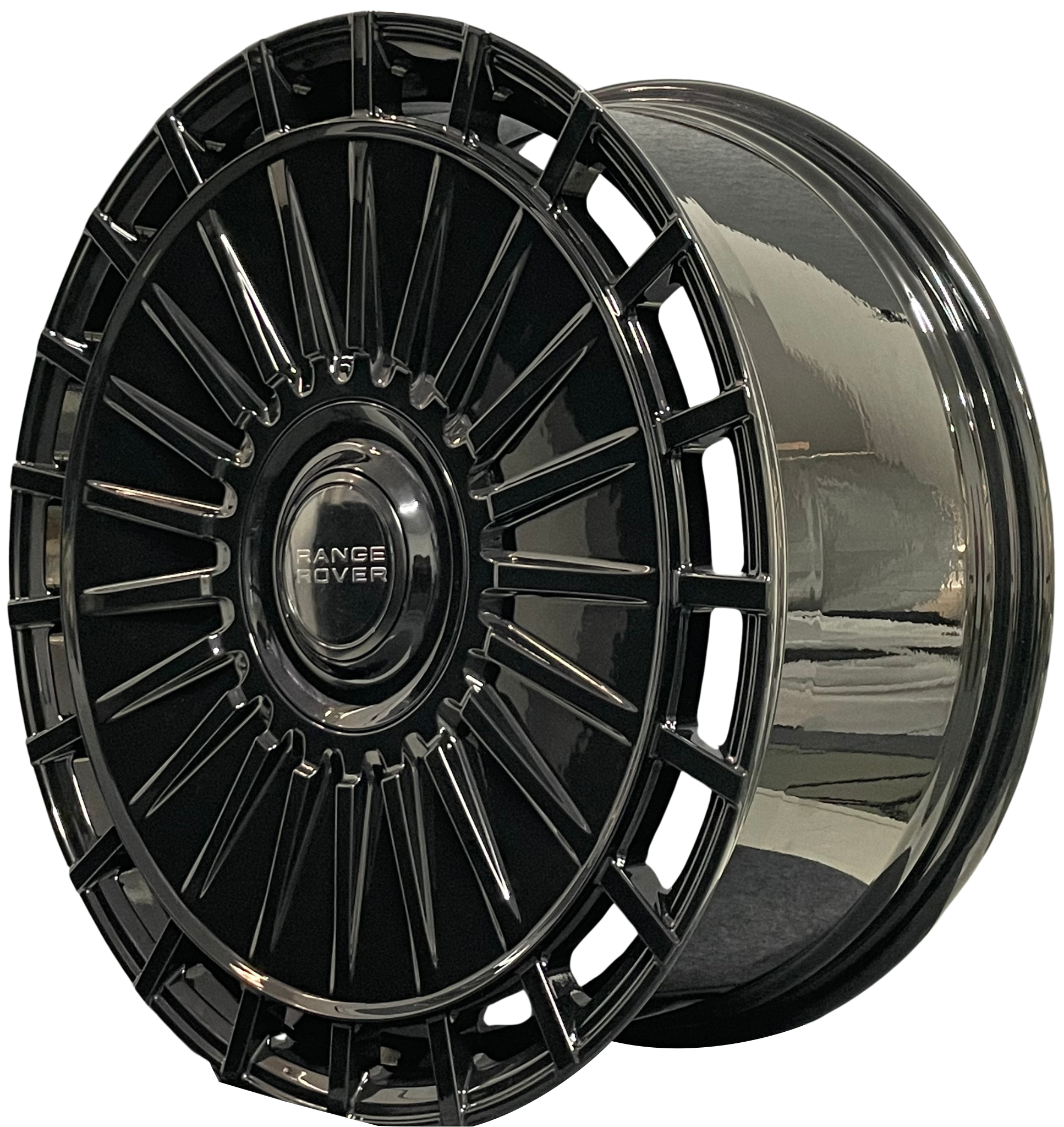 24" Range Rover HSE Sport SV P360 P400 P460 Monoblock Forged Gloss Black Style 39 Wheels & Rims