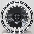 20" Mercedes S-Class CL-Class Staggered Black Machined Style 37 Wheels