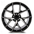 19" Mercedes C-Class E-Class Staggered Black Machined Style 17 Wheels & Rims