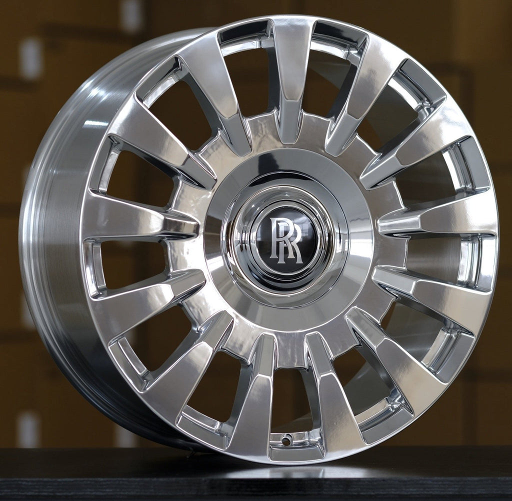 21" Rolls Royce Ghost Wraith Phantom Forged Staggered Polished Style 11 Wheels & Rims