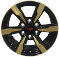 20" Toyota 4Runner FJ Cruiser Tacoma TRD Style Gloss Black & Gold Wheels & Rims