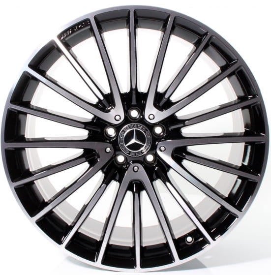 20" Mercedes E-Class C-Class Staggered Black Machined Style 45 Wheels