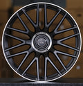 23" Mercedes GLS GLE GLS600 GLS580 GLS550 Forged Staggered Matte Black Machined Lip Wheels & Rims
