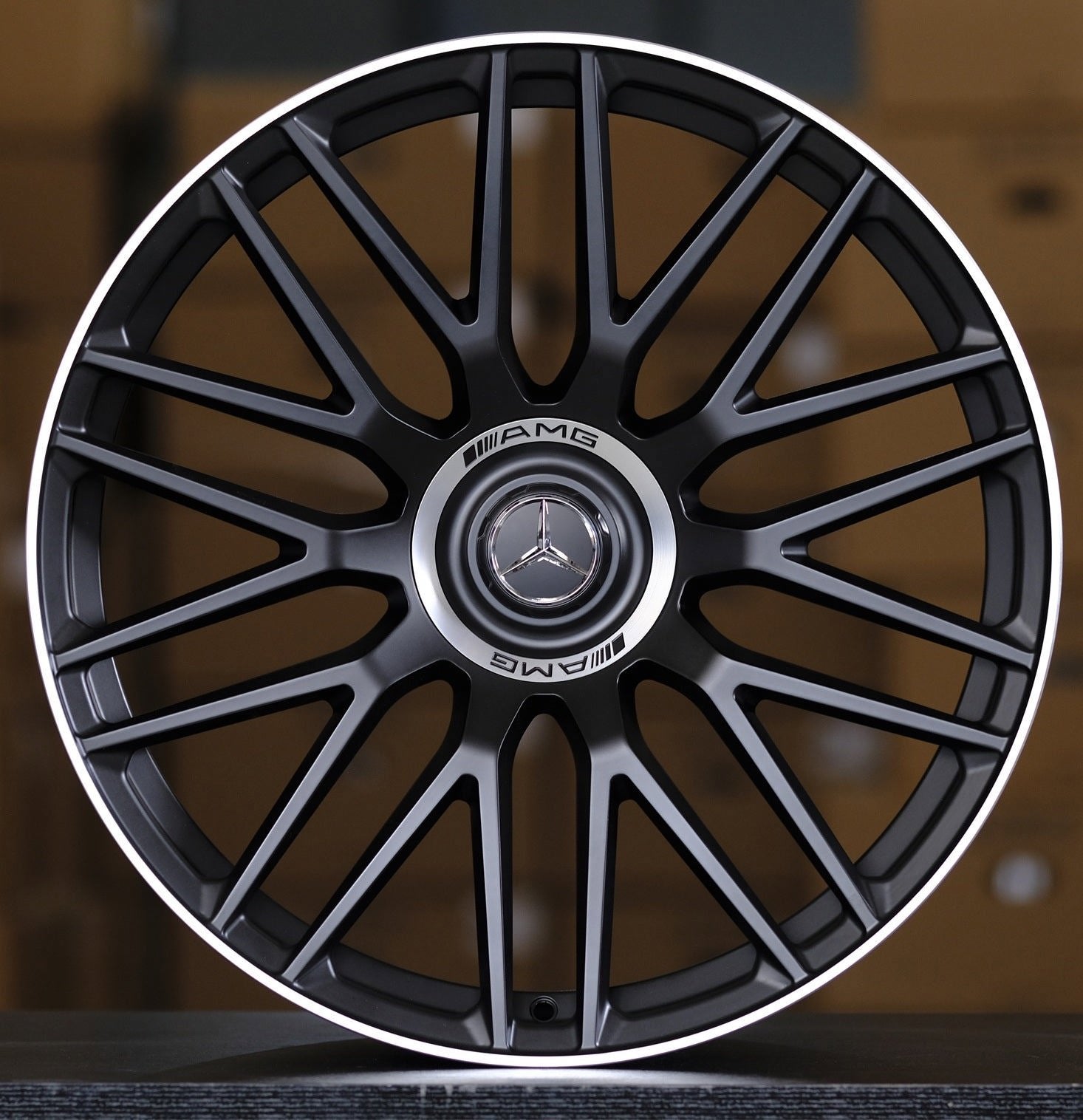 23" Mercedes GLS GLE GLS600 GLS580 GLS550 Forged Staggered Matte Black Machined Lip Wheels & Rims
