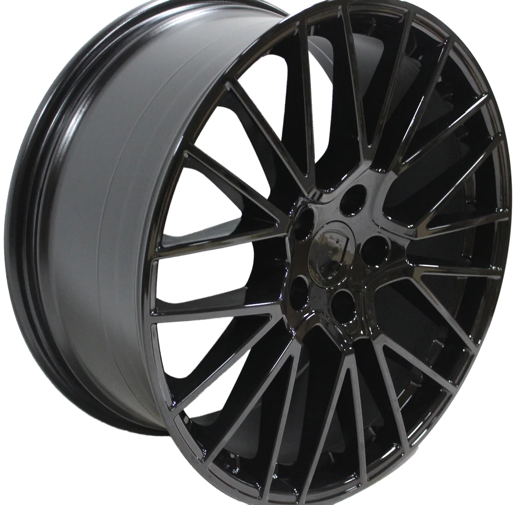 22" Porsche Cayenne Turbo S GTS Gloss Black Mesh Wheels & Rims
