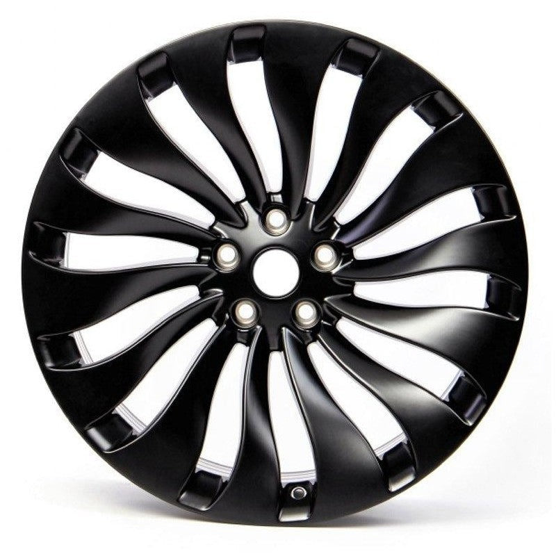 21" Tesla Model Y Staggered Satin Black Style 14 Wheels & Rims