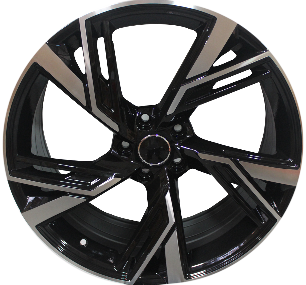 20" Audi A4 A5 A6 A7 S4 S5 S6 S7 RS Style Black Machined Wheels & Rims