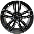 21" Audi Q5 Q7 A5 A6 A7 A8 Black Machined Wheels & Rims