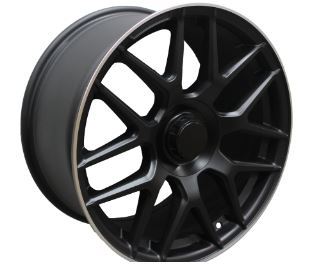 18" Mercedes S-Class CL S600 S550 S63 Matte Black Machined Lip Wheels & Rims