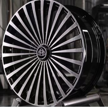 24" Mercedes G-Wagon G580 G550 G63 G65 Monoblock Black Machined Style 6230 Wheels & Rims
