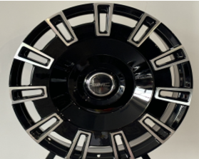 26" Cadillac Escalade ESV EXT Black Machined Style 20 Wheels