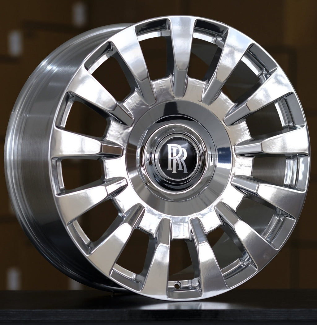 21" Rolls Royce Ghost Wraith Phantom Forged Staggered Polished Style 11 Wheels & Rims