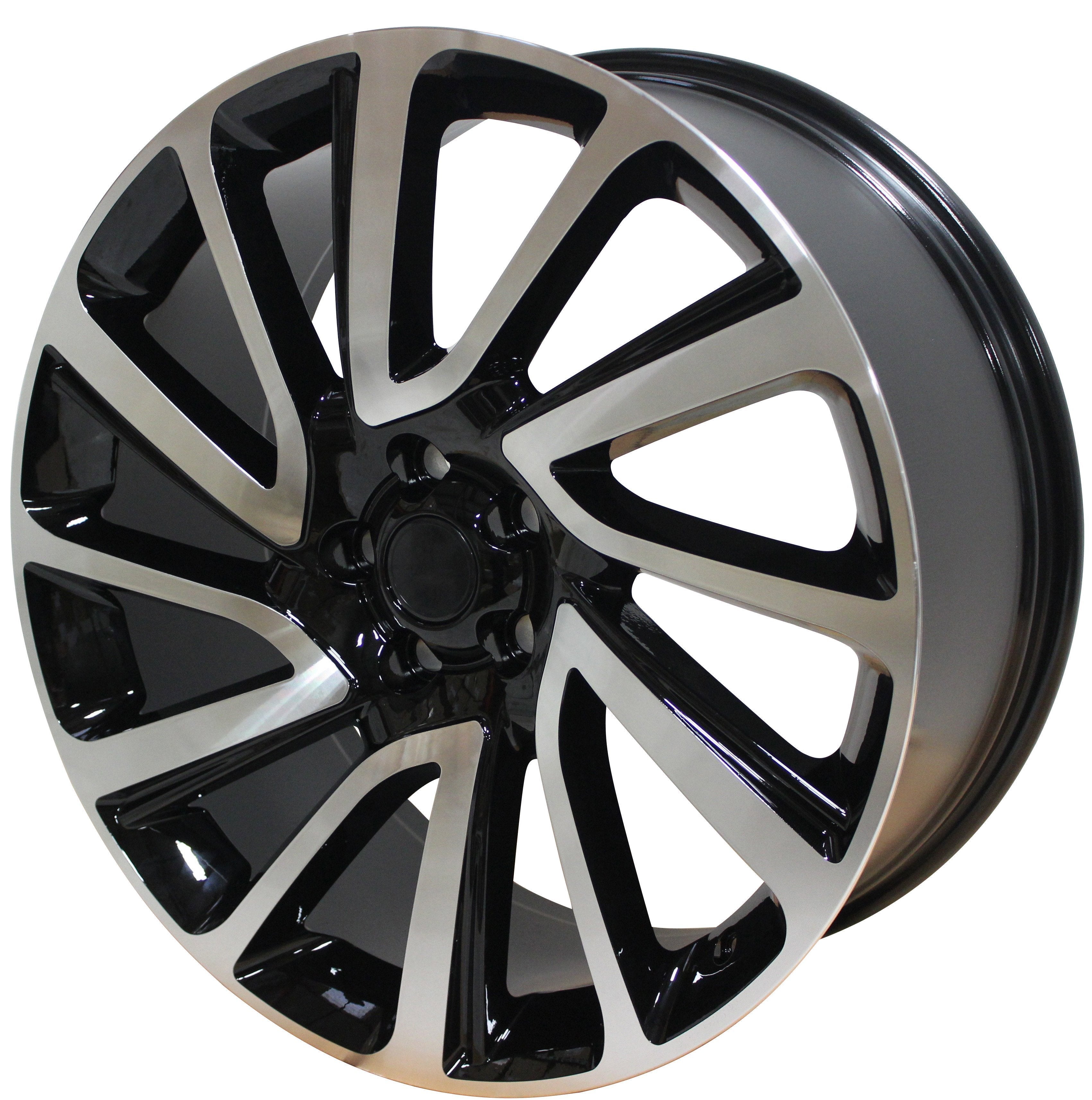 22" Range Rover Full Size / Sport / SVR / Defender Autobiography Black Machined Wheels & Rims