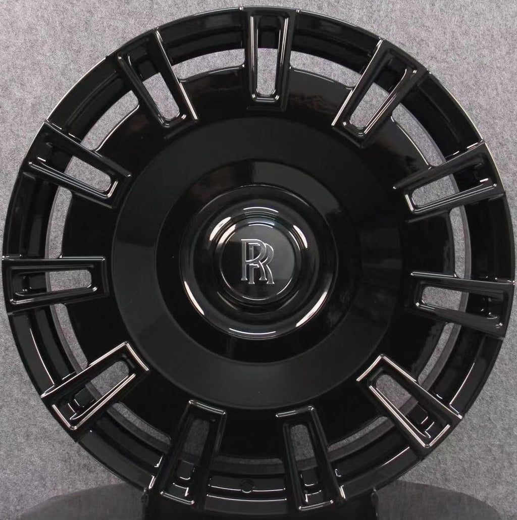 24" Rolls Royce Ghost Cullinan Phantom Forged Gloss Black Style 19 Wheels & Rims