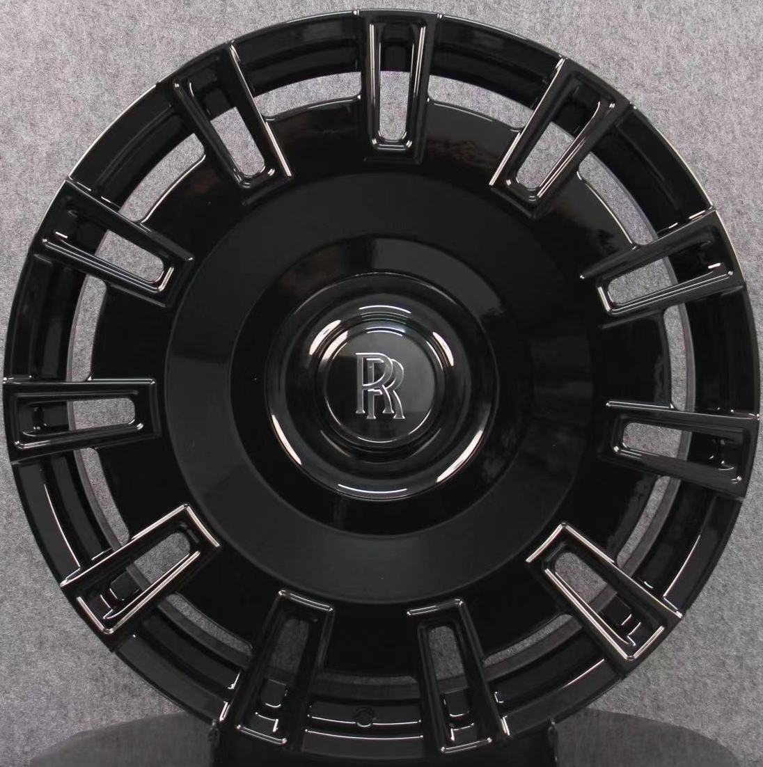 24" Rolls Royce Ghost Cullinan Phantom Forged Gloss Black Style 19 Wheels & Rims