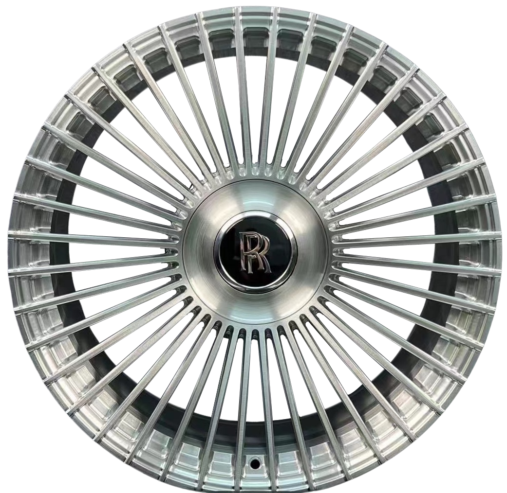 24" Rolls Royce Ghost Cullinan Phantom Forged Silver Brushed Style 17 Wheels & Rims