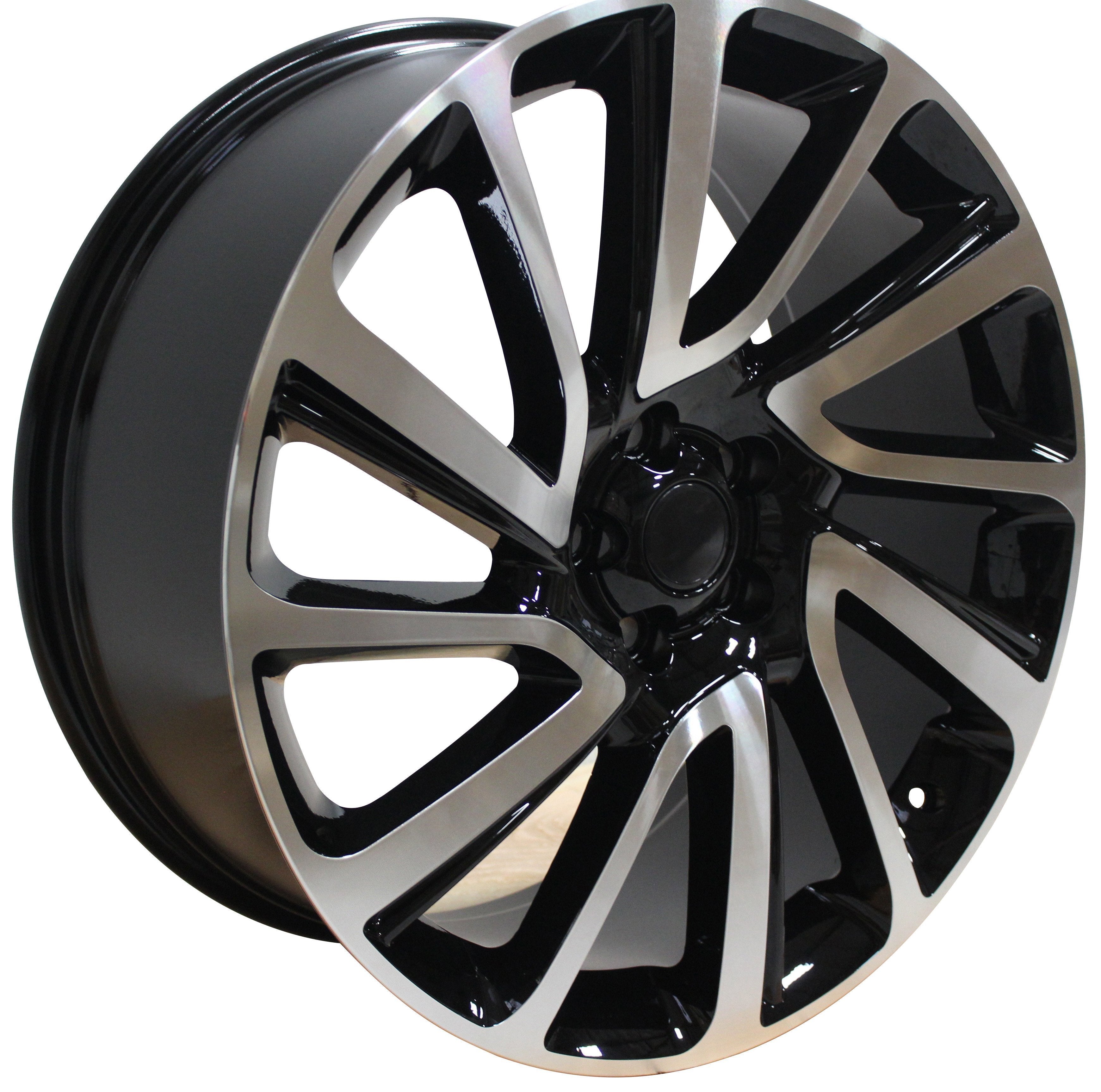 22" Range Rover Full Size / Sport / SVR / Defender Autobiography Black Machined Wheels & Rims