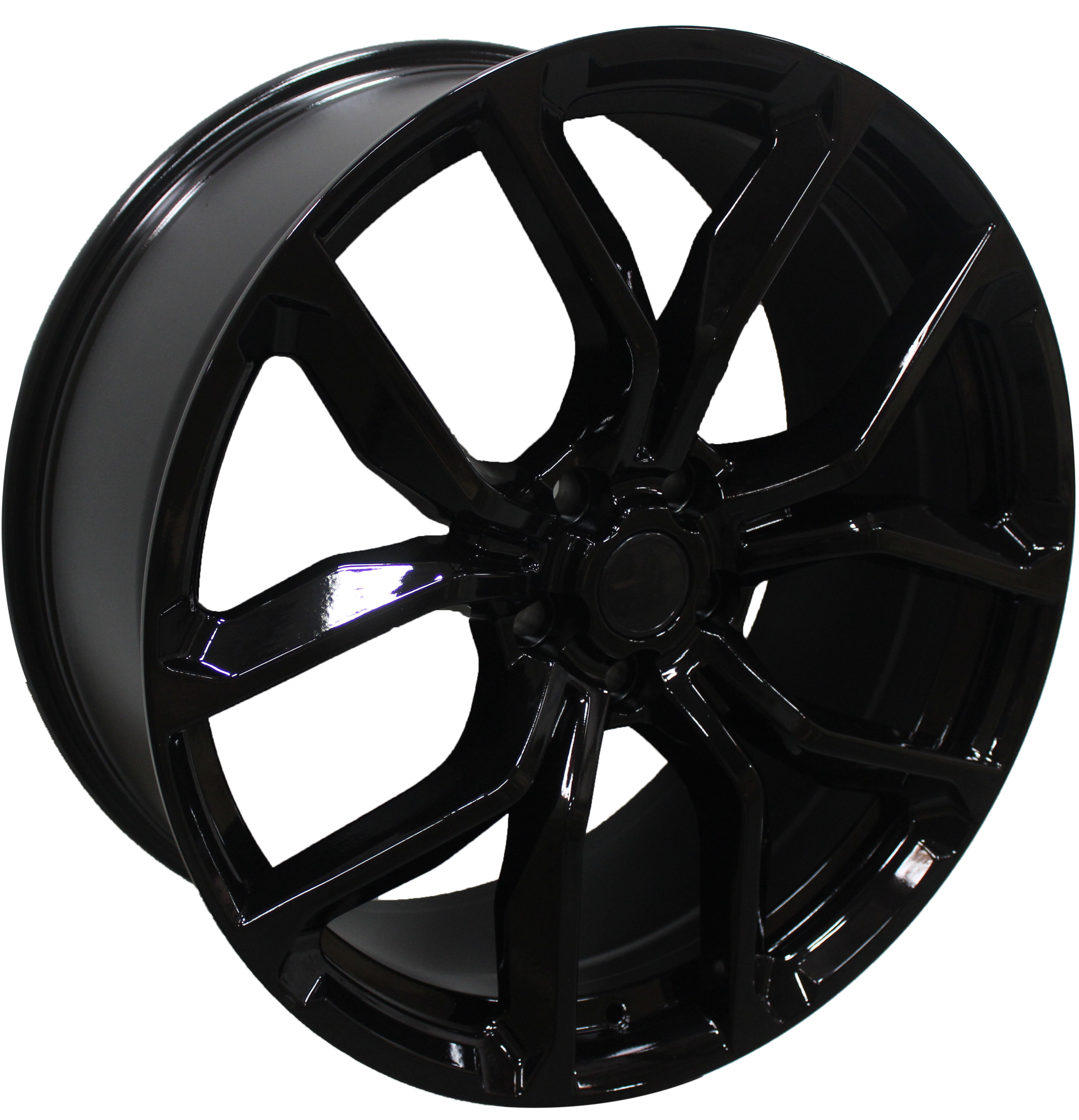 22 Inch Rims fit Range Rover Sport SVR HSE Full Size SVR Style Gloss Black Wheels