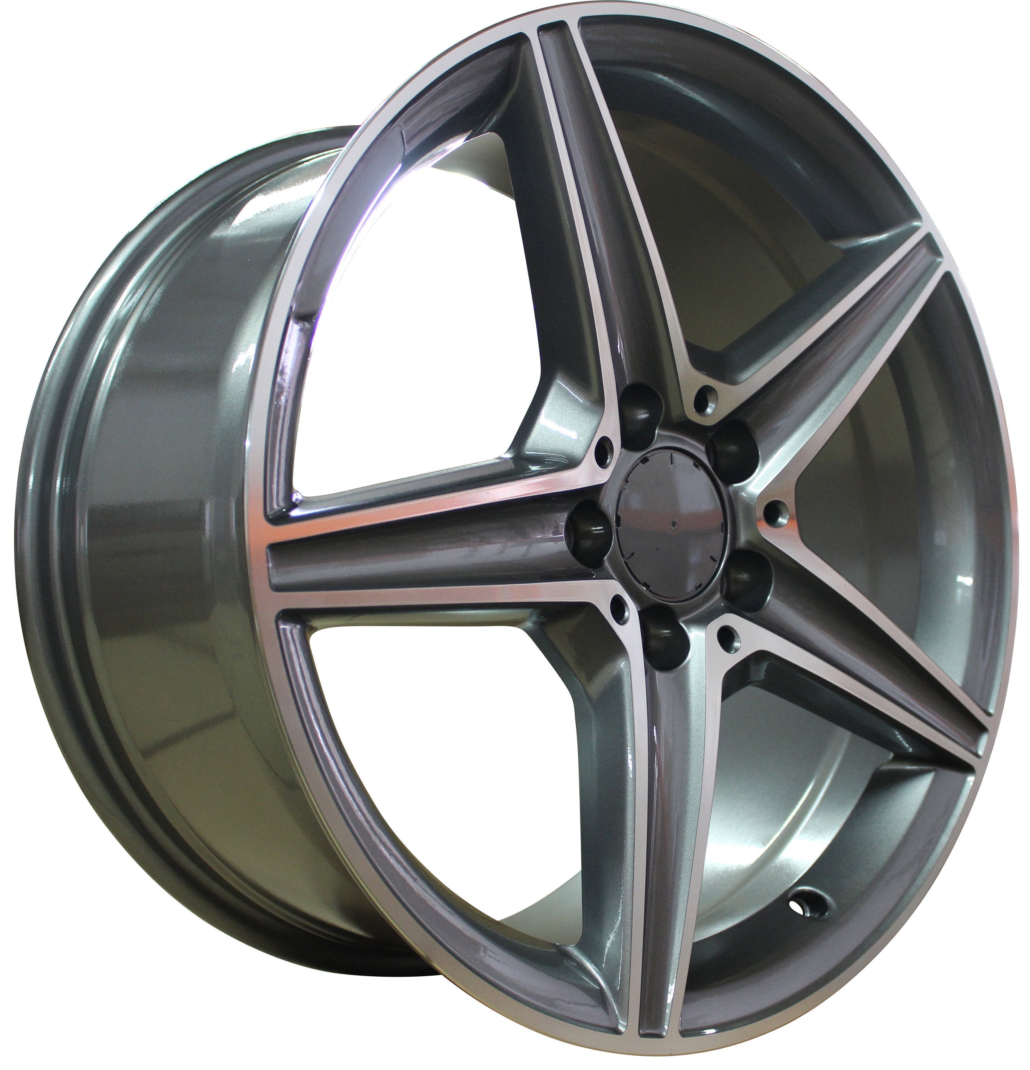 18" Mercedes C-Class E-Class Gunmetal Machined Wheels & Rims
