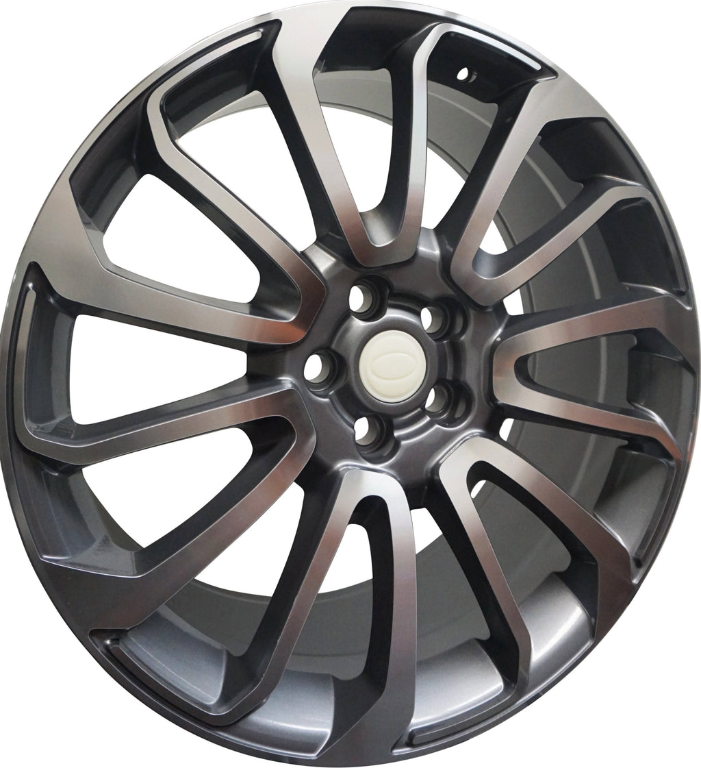 24" Range Rover Full Size / Sport / Defender Autobiography Black Machined Wheels & Rims