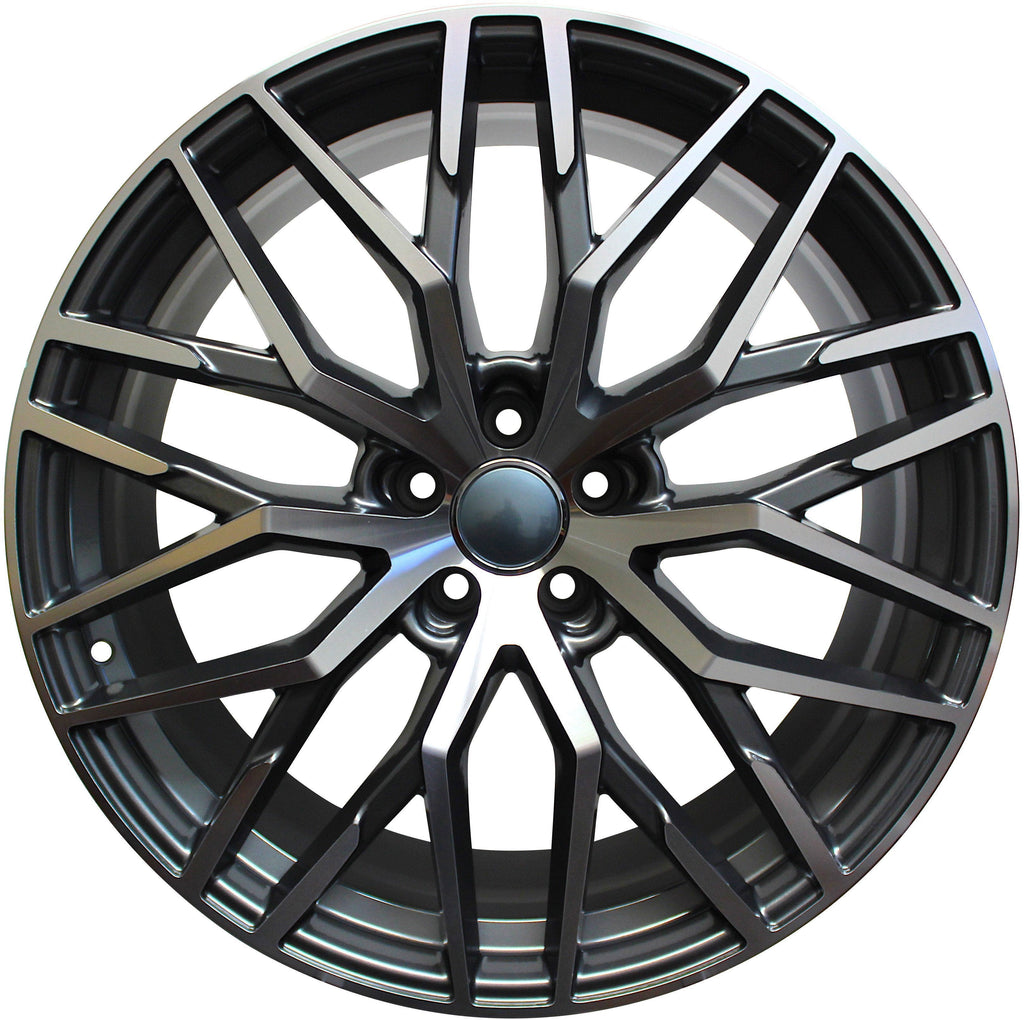 20" Audi Q3 Q5 Q7 A5 A6 A7 A8 S5 S6 S7 S8 RS-Style Gunmetal Machined Wheels & Rims