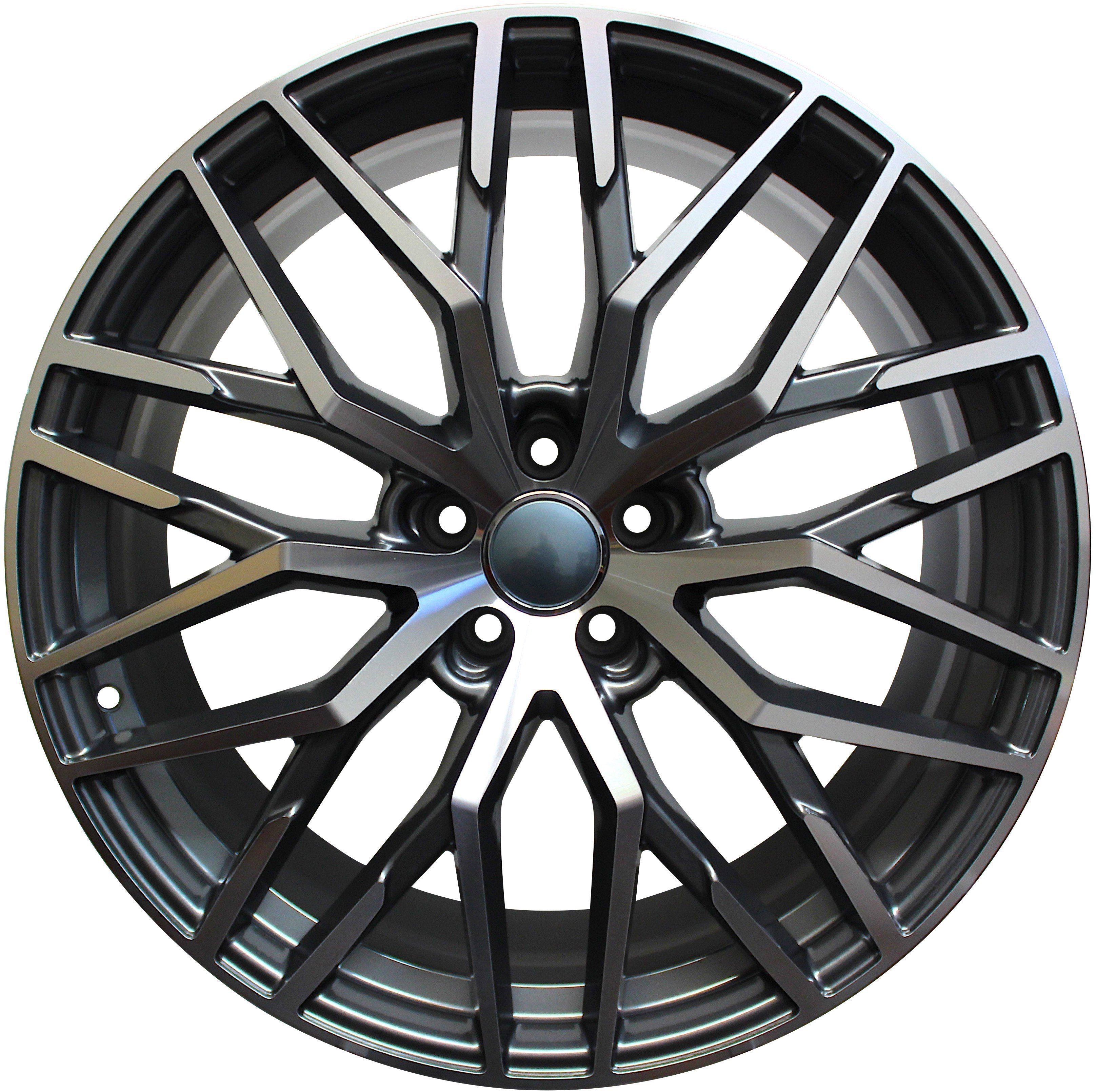 20" Audi Q3 Q5 Q7 A5 A6 A7 A8 S5 S6 S7 S8 RS-Style Gunmetal Machined Wheels & Rims