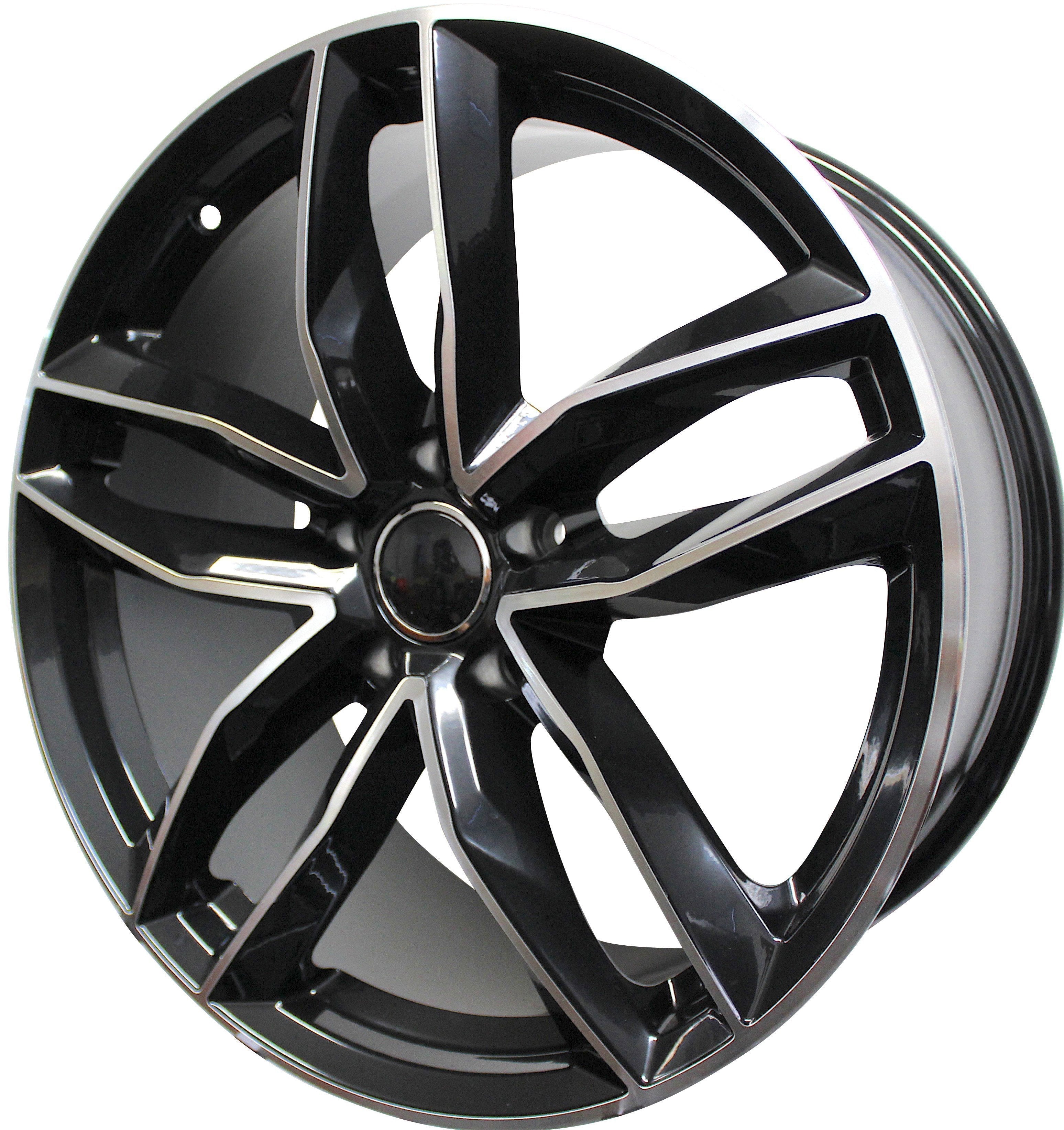 20 Inch Audi Rims A4 A5 A6 A7 A8 S4 S5 S6 S7 S8 RS5 RS6 RS7 Black Machined Wheels