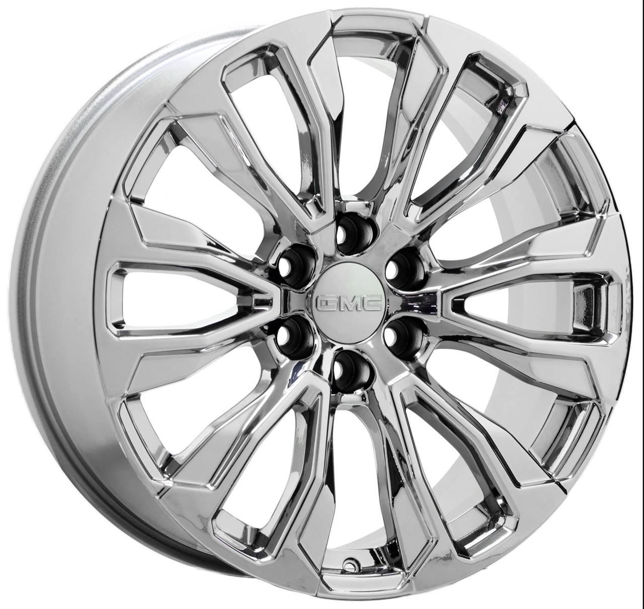 24" Chevy GMC Sierra Yukon Tahoe Escalade Trail Boss Chrome Style 31 Wheels