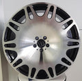22" Mercedes S-Class S580 S560 S550 Brabus Style Staggered Black Machined Wheels & Rims