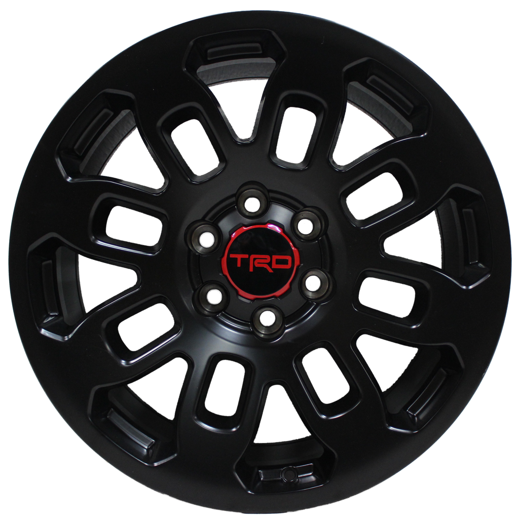 18" Toyota 4Runner FJ Cruiser Tacoma TRD Pro Style Satin Black Wheels & Rims