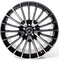 21" Mercedes S-Class S550 S580 Forged Staggered Black Machined Wheels & Rims