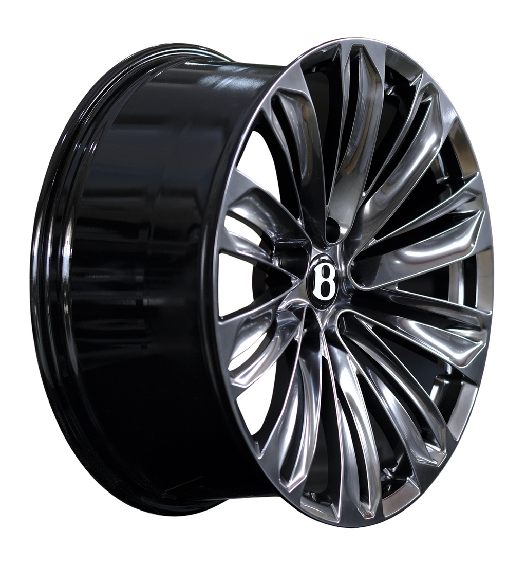 22" Bentley Bentayga Monoblock Forged Hype Black Style 12 Wheels & Rims