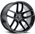 20" Dodge Charger Challenger Magnum Hellcat Staggered Gloss Black Wheels & Rims