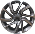22" Range Rover Full Size Sport Defender Gunmetal Machined Style 23 Wheels