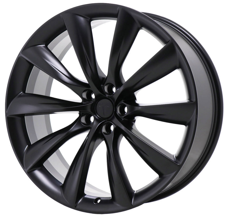 18" Tesla Model 3 Model Y Satin Black Style 11 Wheels