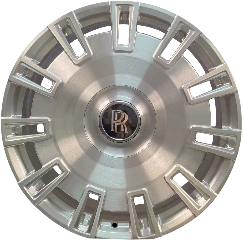 24" Rolls Royce Ghost Cullinan Phantom Forged Brushed Silver Style 19 Wheels & Rims